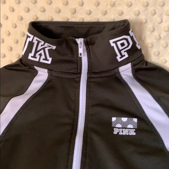 Woman’s Pink brand dark green sweatshirt - Picture 2 of 7